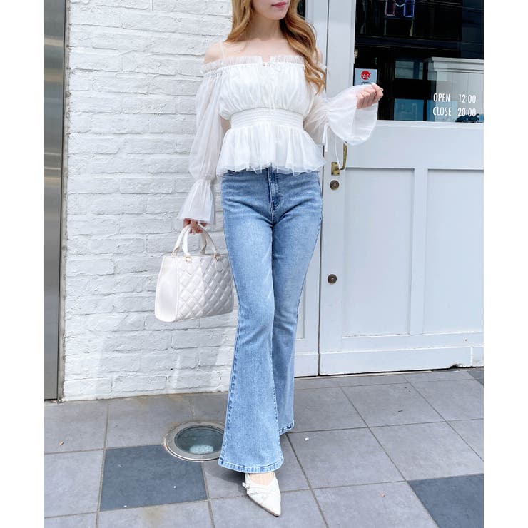 チュールオフショルブラウス | INGNI  | 詳細画像6 