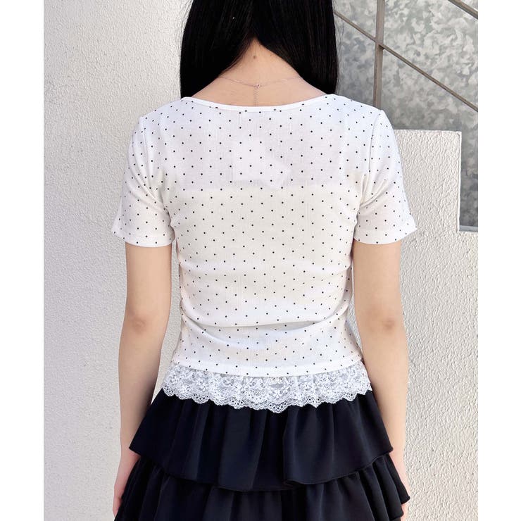 レイヤード前リボンリブTOPs | INGNI  | 詳細画像11 