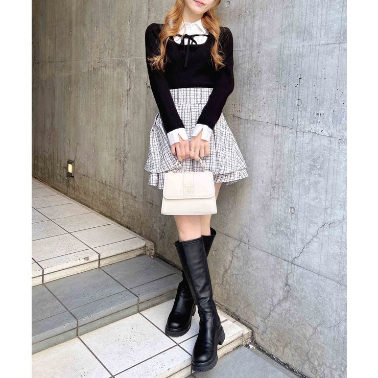 12G SHドッキングフロントリボンニット | INGNI  | 詳細画像6 