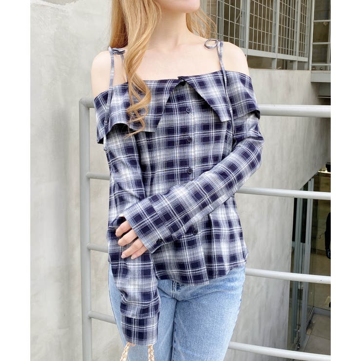 オフショルチェックシャツ | INGNI  | 詳細画像14 