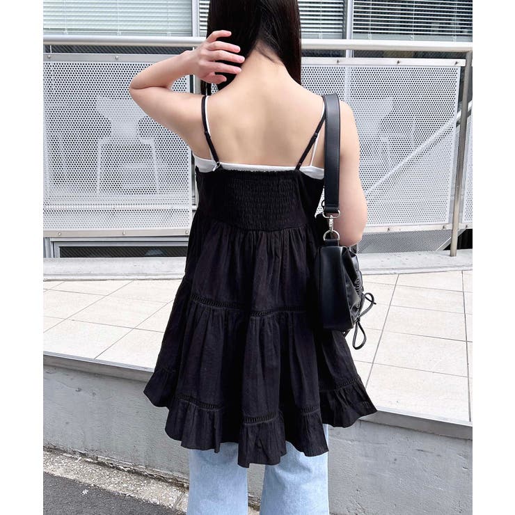 イギリスヴィンテージ ティアードミニワンピース B.C STOCK ワンピース 手洗い可 / ティアードミニワンピース