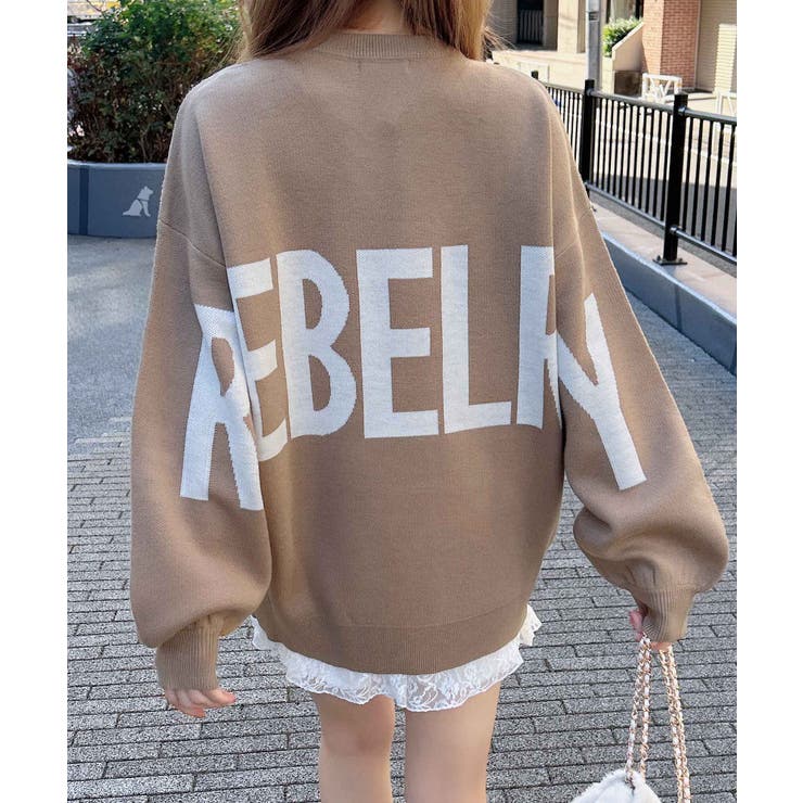 12G BackBIGロゴチュニックニット | INGNI  | 詳細画像13 