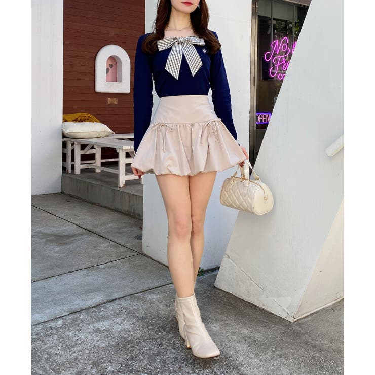 チェックリボンレイヤードTOPs | INGNI  | 詳細画像14 