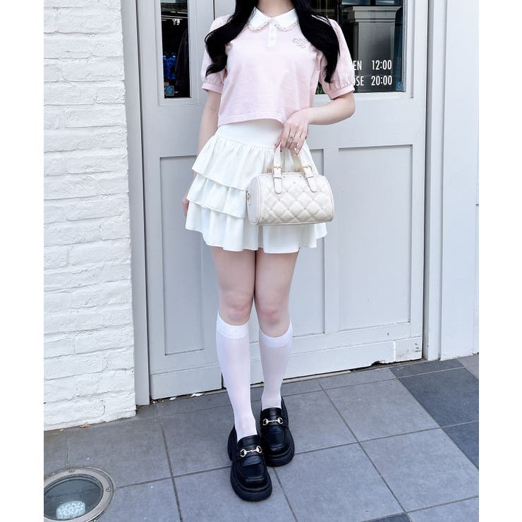 衿レース付胸ロゴポロシャツ | INGNI  | 詳細画像17 