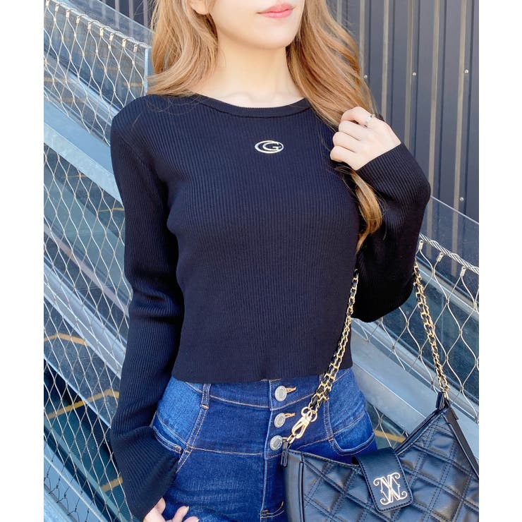 12Gメタルプリントリブニット | INGNI  | 詳細画像20 