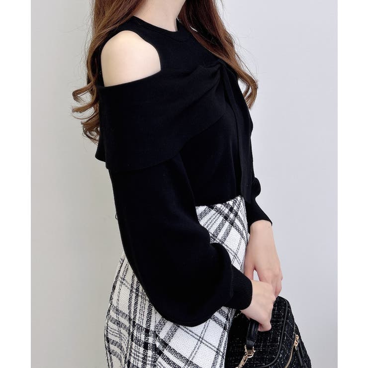 12G肩開きリボンニット | INGNI  | 詳細画像13 