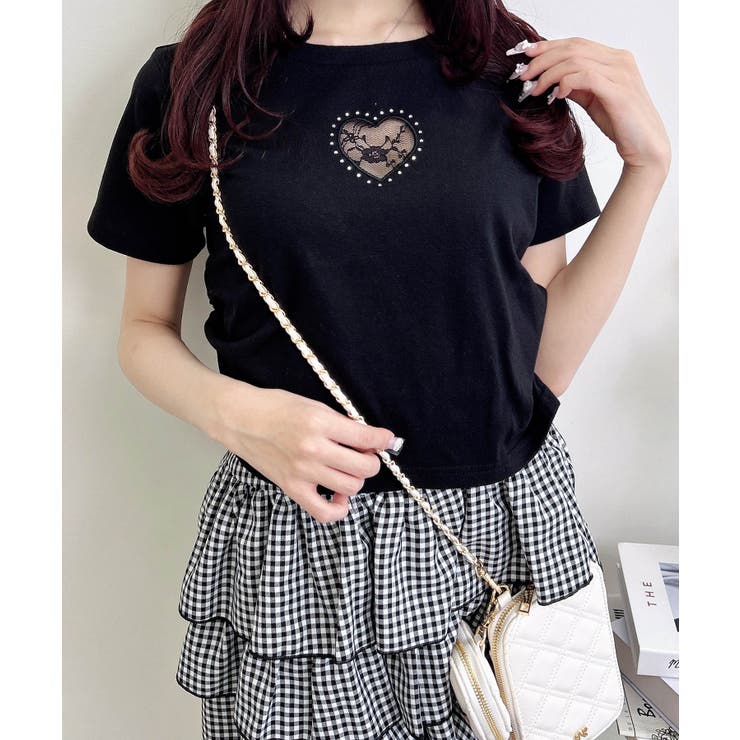 ハートレース抜きサイドギャザーT | INGNI  | 詳細画像15 