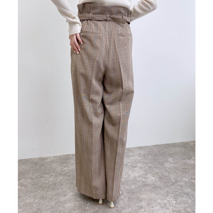 共ベルト付きグレンチェックワイドパンツ | INGNI  | 詳細画像11 