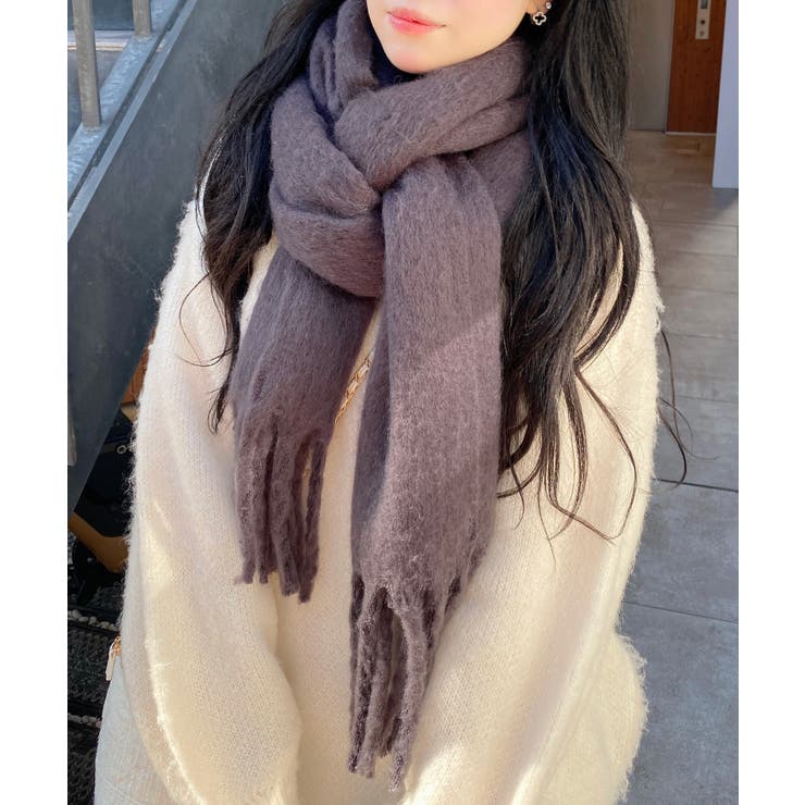 グレー | フリンジボリュームストール | INGNI 