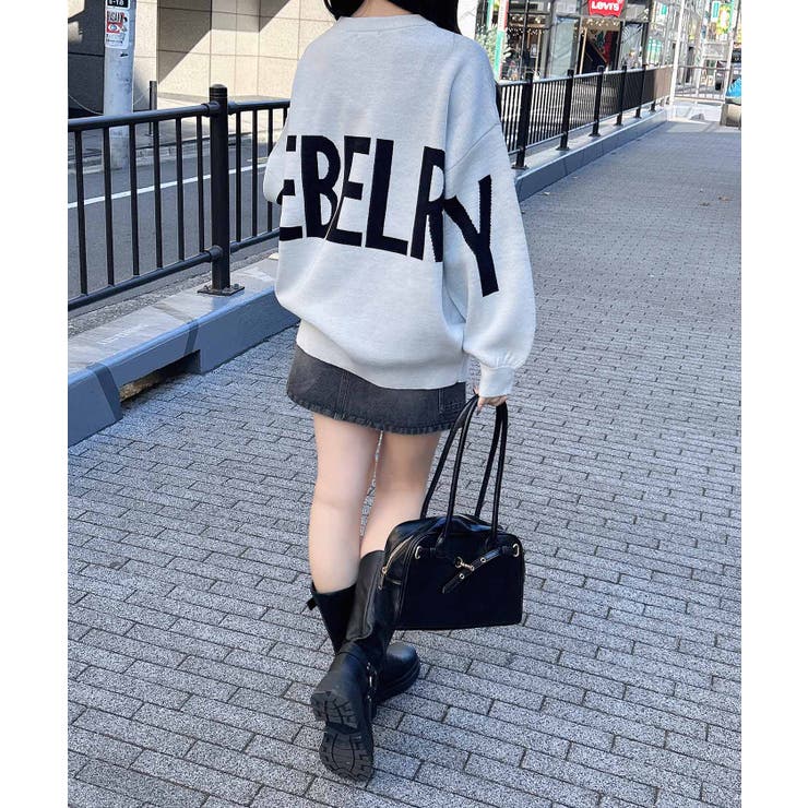 12G BackBIGロゴチュニックニット | INGNI  | 詳細画像5 