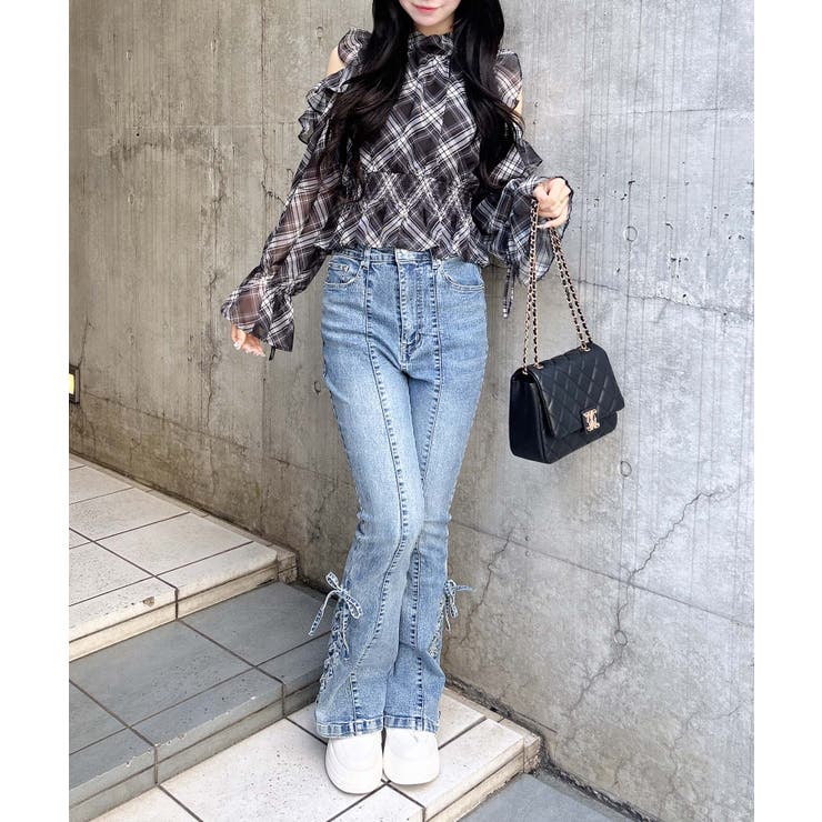 2Wayリボン肩あきフリルブラウス | INGNI  | 詳細画像8 