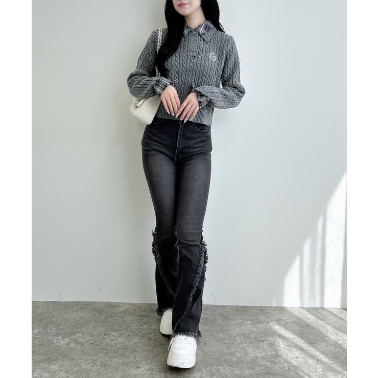 フリンジフレアデニムパンツ | INGNI  | 詳細画像17 