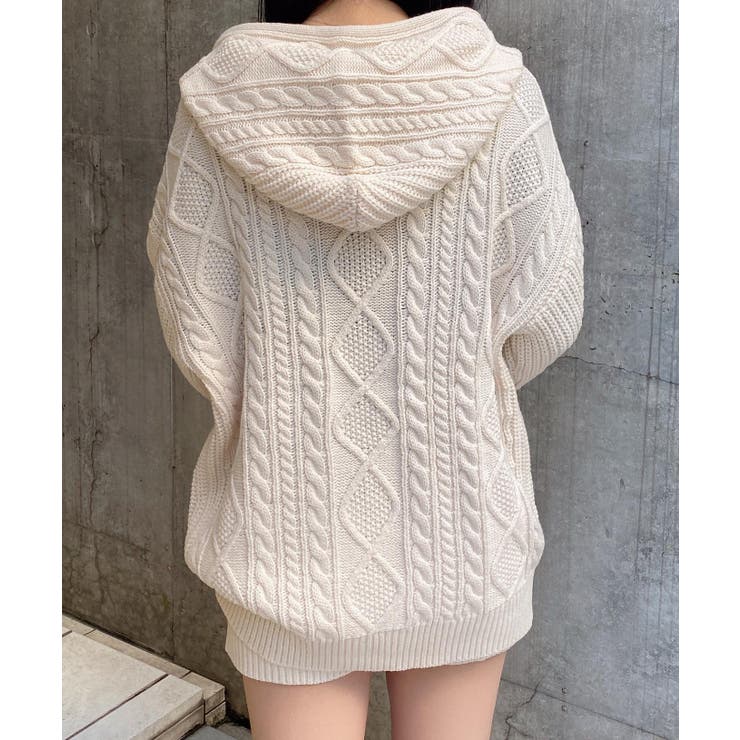 ケーブルBIGニットパーカー | INGNI  | 詳細画像5 