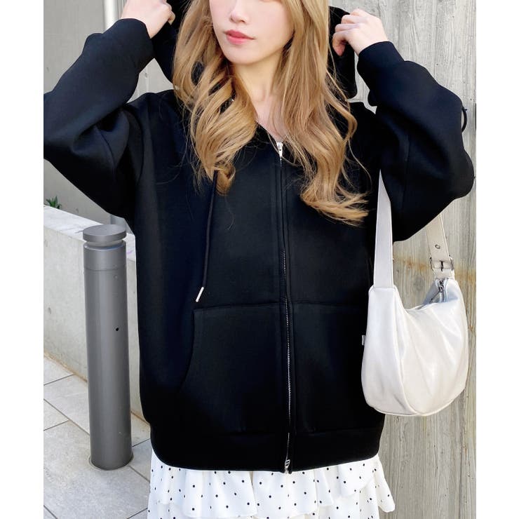 胸プレート付ダンボールダブルZIPパーカー | INGNI  | 詳細画像25 