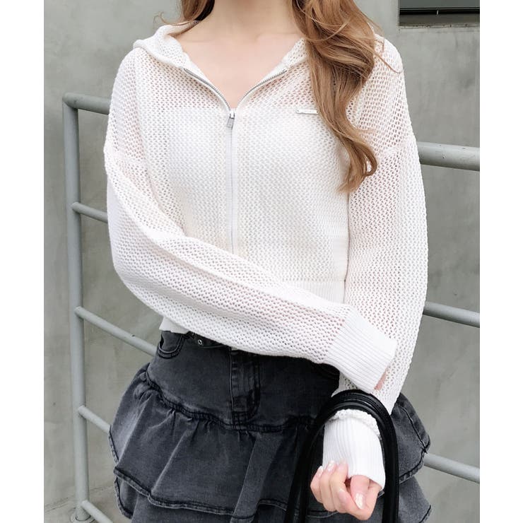 7Gメッシュニットパーカー | INGNI  | 詳細画像9 