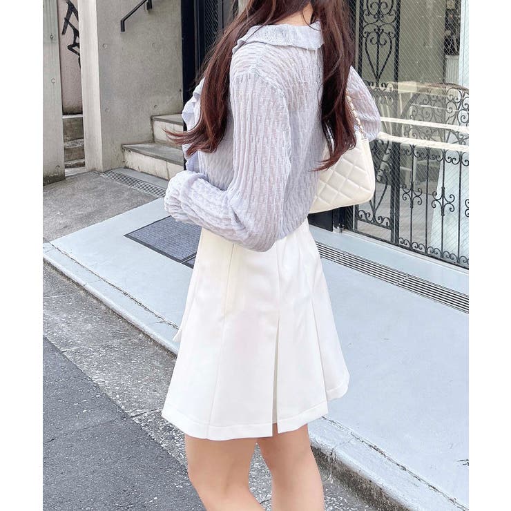 WEB限定】シアーフリルニットカーディガン[品番：INGW0010699]｜INGNI