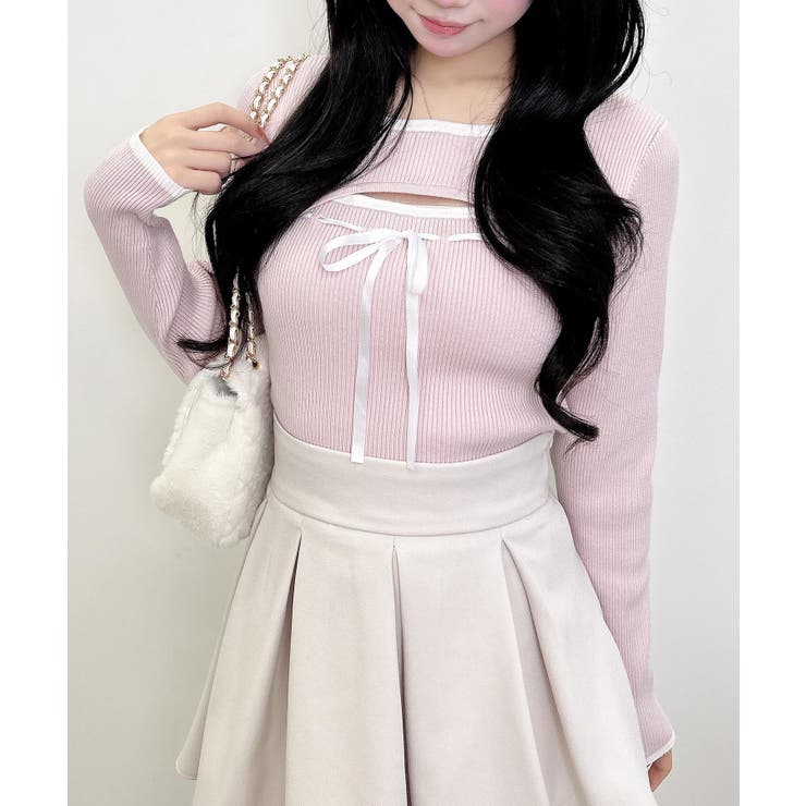 12Gデコルテオープンリブニット | INGNI  | 詳細画像14 