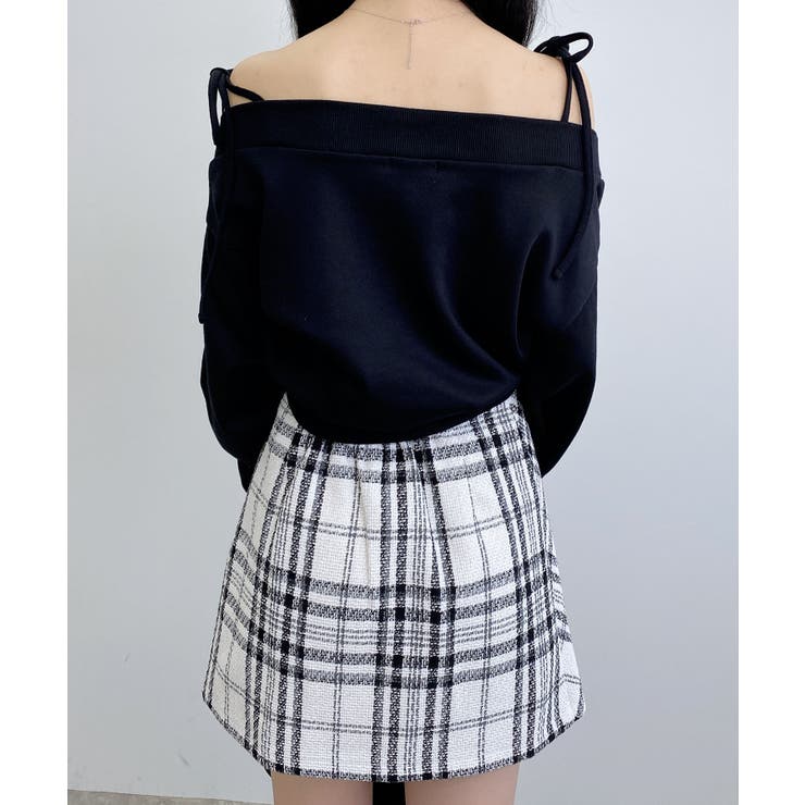 肩リボンオフショル裏毛トップス | INGNI  | 詳細画像15 