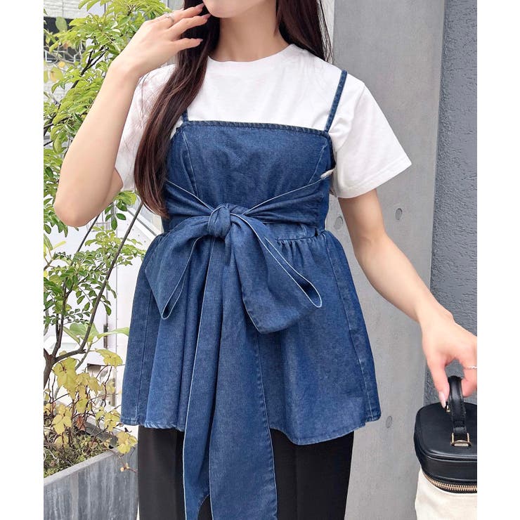 【WEB限定】２WAYリボンデニムキャミ | INGNI  | 詳細画像12 