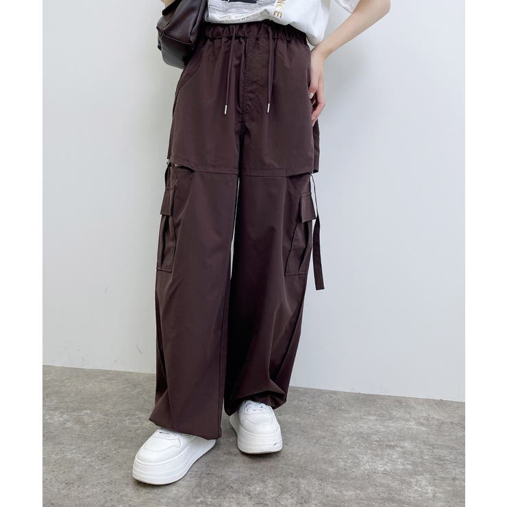 ブラウン | サイドスリットカーゴパンツ | INGNI 