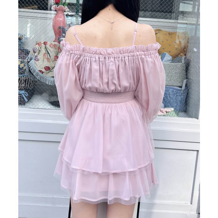 チュールオフショルミニワンピ | INGNI  | 詳細画像12 