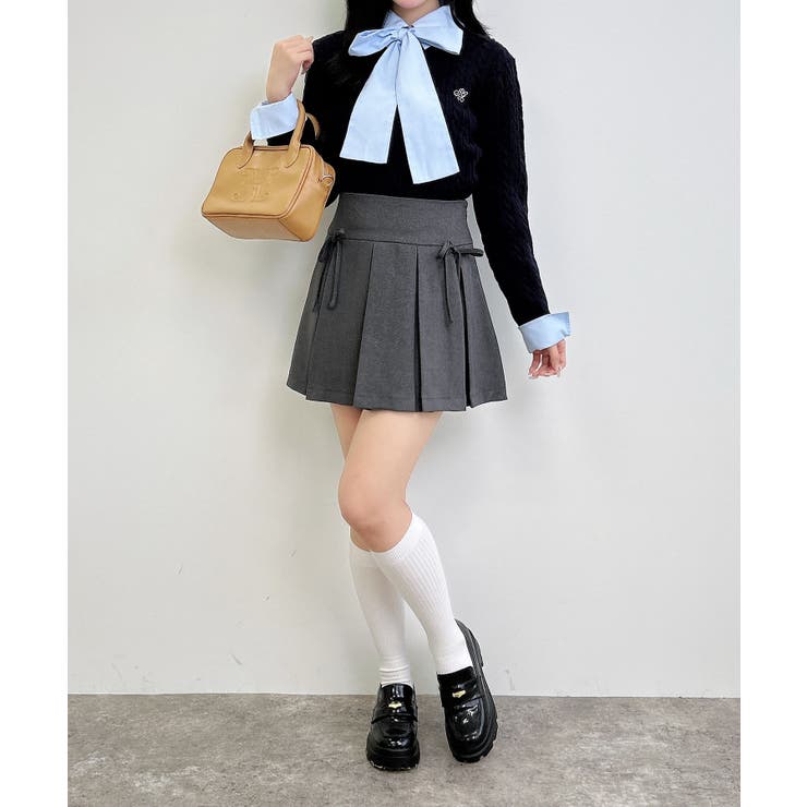 7Gボウタイシャツドッキングケーブルニット | INGNI  | 詳細画像17 