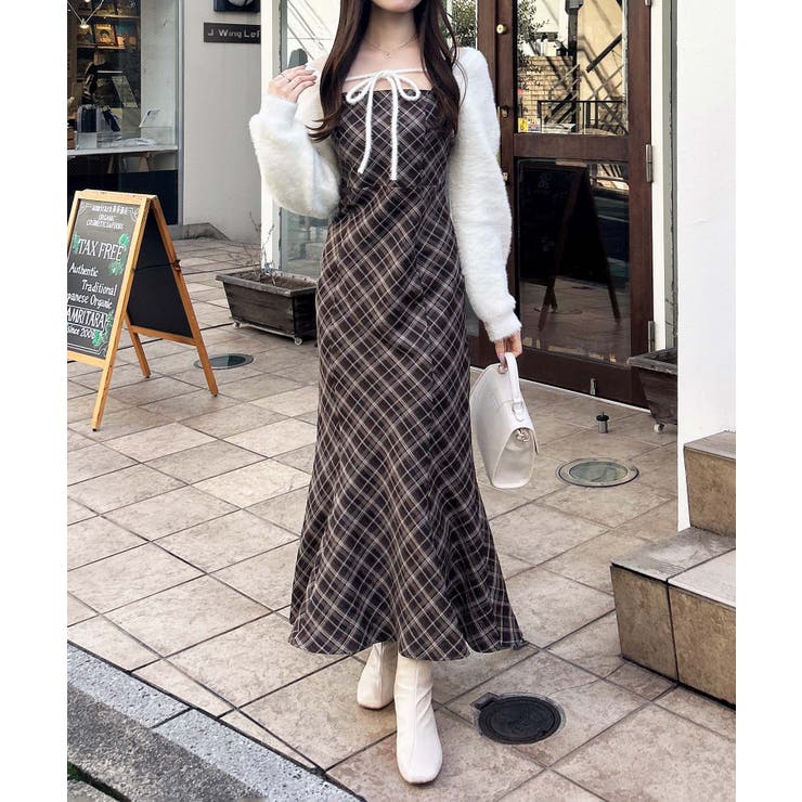 7Gデコルテオープンニットボレロ+マーメイドワンピ | INGNI  | 詳細画像8 