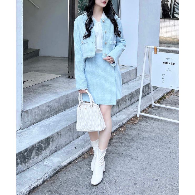 マディソンブルー　ツイードフリンジジャケット　01 MADISONBLUE - 【美品】 MADISON BLUE / マディソンブルー | ツイード