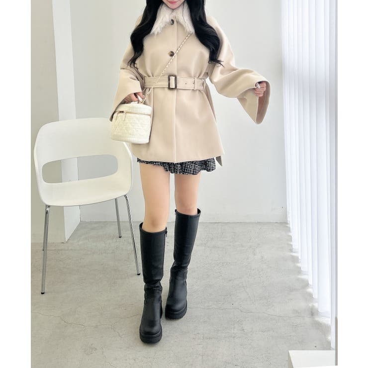 ファー取り外しケープコート | INGNI  | 詳細画像10 