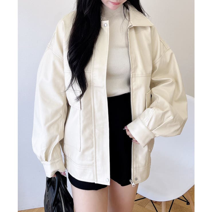 フェイクレザービッグブルゾン | INGNI  | 詳細画像3 