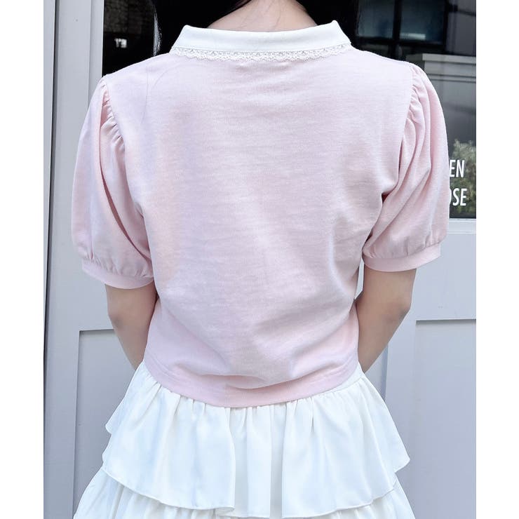 衿レース付胸ロゴポロシャツ | INGNI  | 詳細画像16 