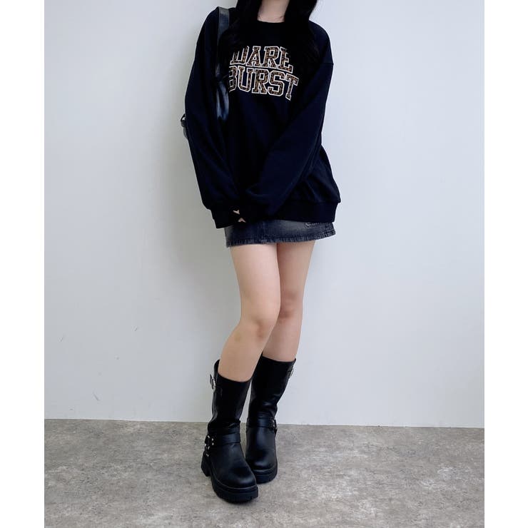 アソート柄貼付裏毛チュニック | INGNI  | 詳細画像25 