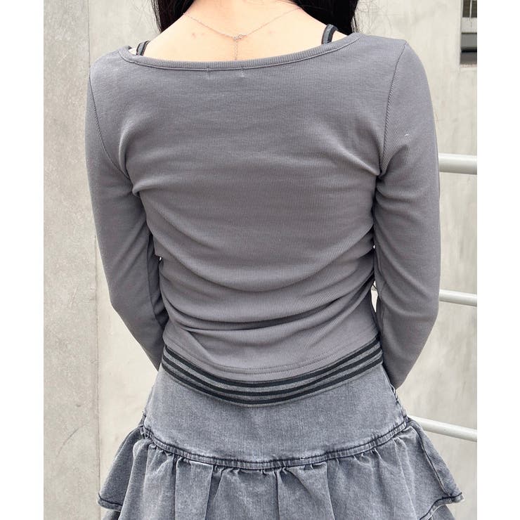 胸プレート付レイヤード風TOPs | INGNI  | 詳細画像10 