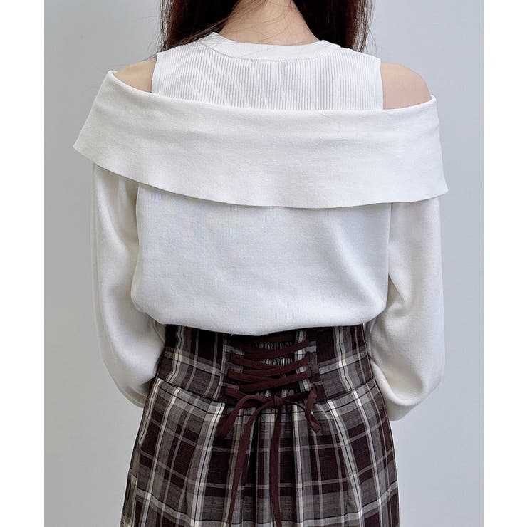 12G肩開きリボンニット | INGNI  | 詳細画像6 