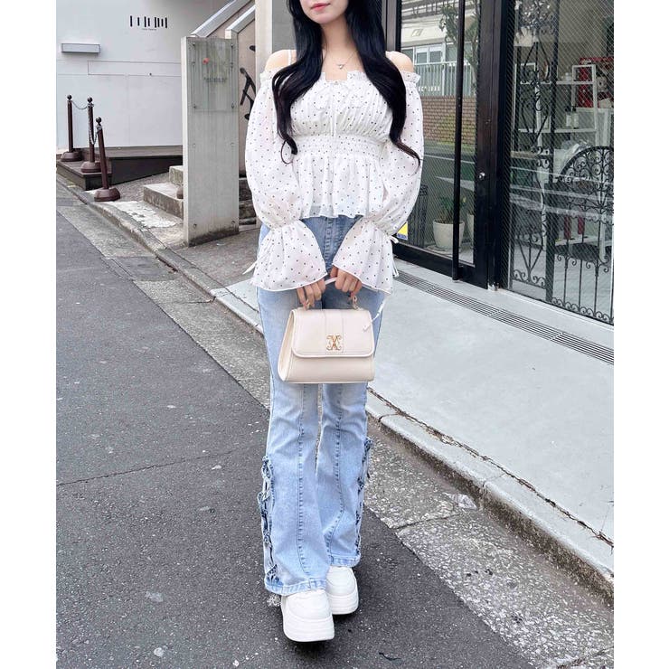 チュールオフショルブラウス | INGNI  | 詳細画像21 