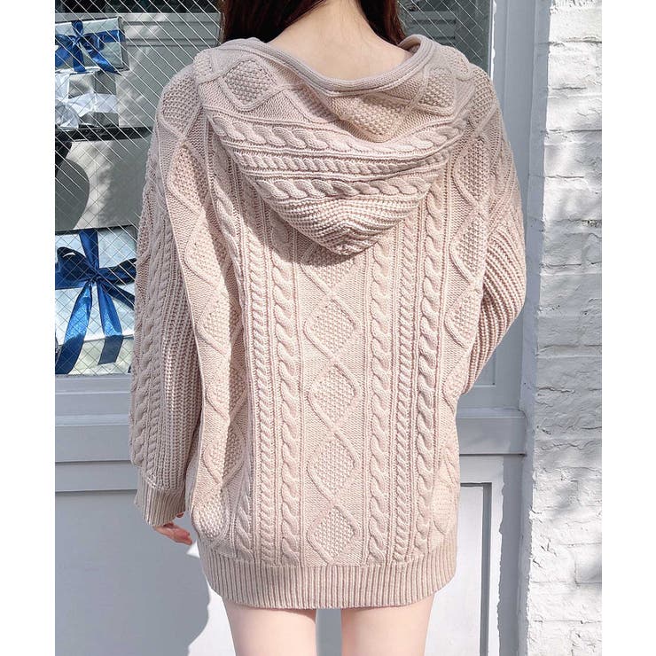 ケーブルBIGニットパーカー | INGNI  | 詳細画像11 