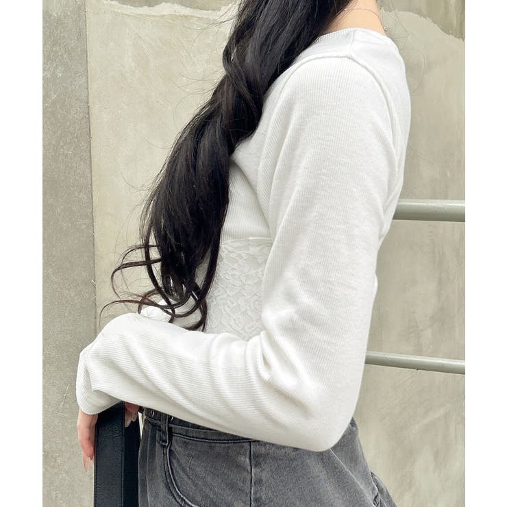 サイドレース胸ロゴロンT | INGNI  | 詳細画像10 