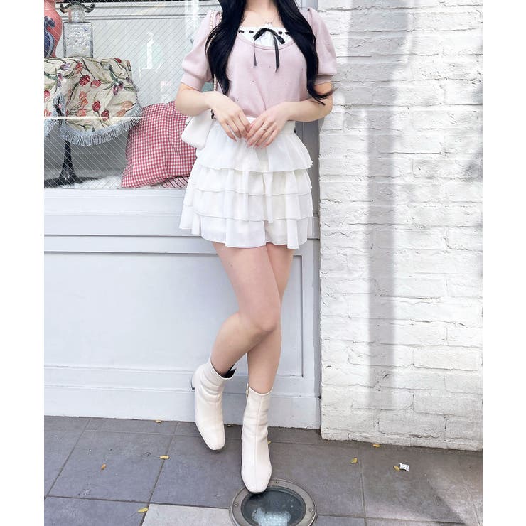 12Gビジュー飛ばしレイヤード風ニット | INGNI  | 詳細画像24 