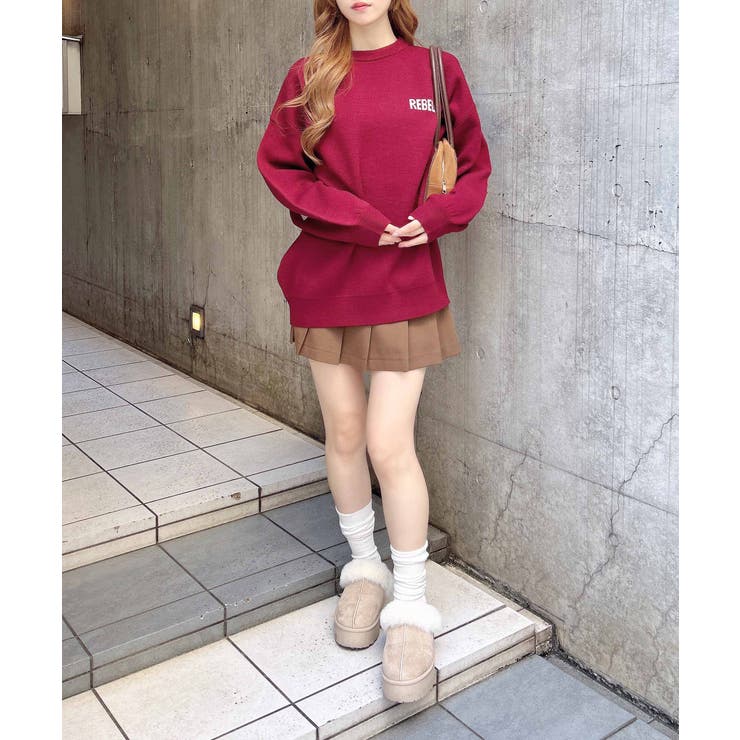 12G BackBIGロゴチュニックニット | INGNI  | 詳細画像24 