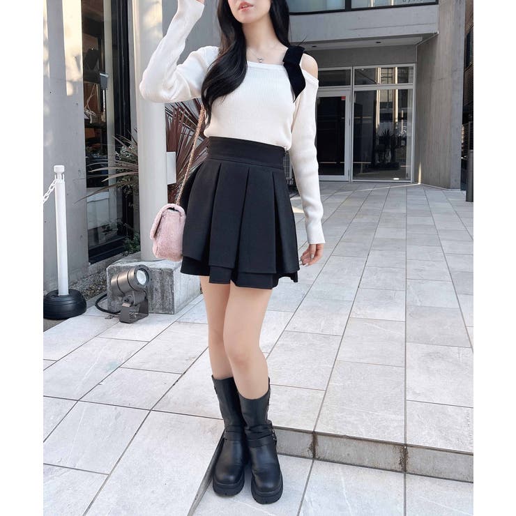 12Gリブワンショルベロアリボンニット | INGNI  | 詳細画像6 