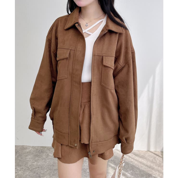 キャメル | スエードBIGブルゾン | INGNI 