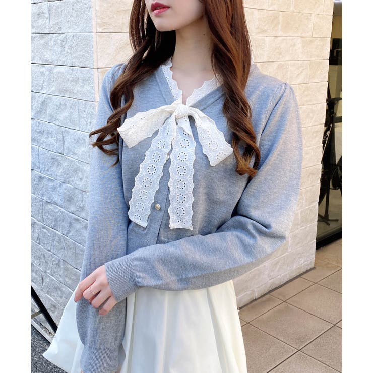 12Gレースボウタイニット | INGNI  | 詳細画像1 