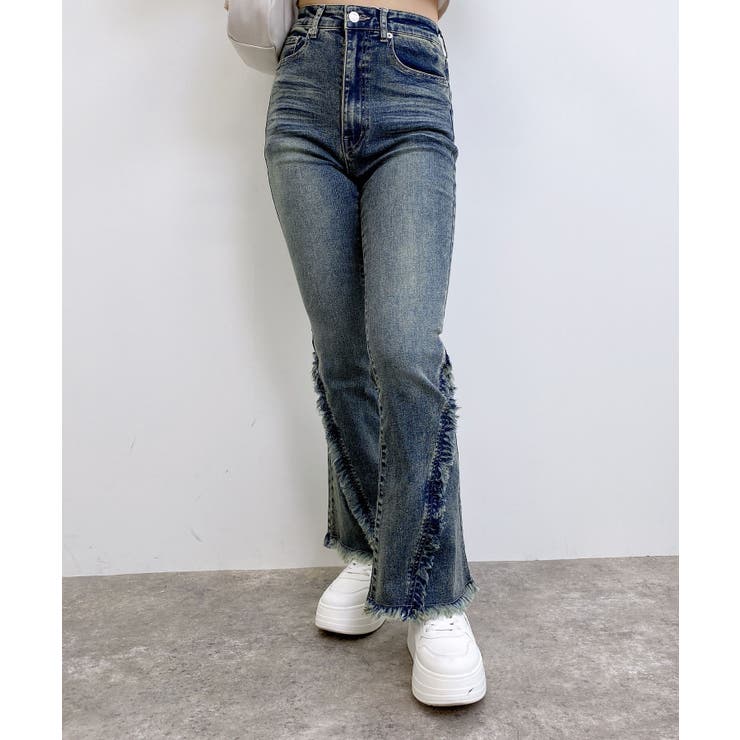 フリンジフレアデニムパンツ | INGNI  | 詳細画像2 