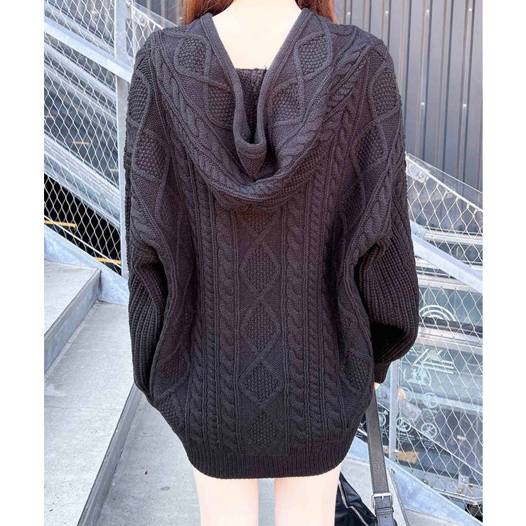 ケーブルBIGニットパーカー | INGNI  | 詳細画像16 