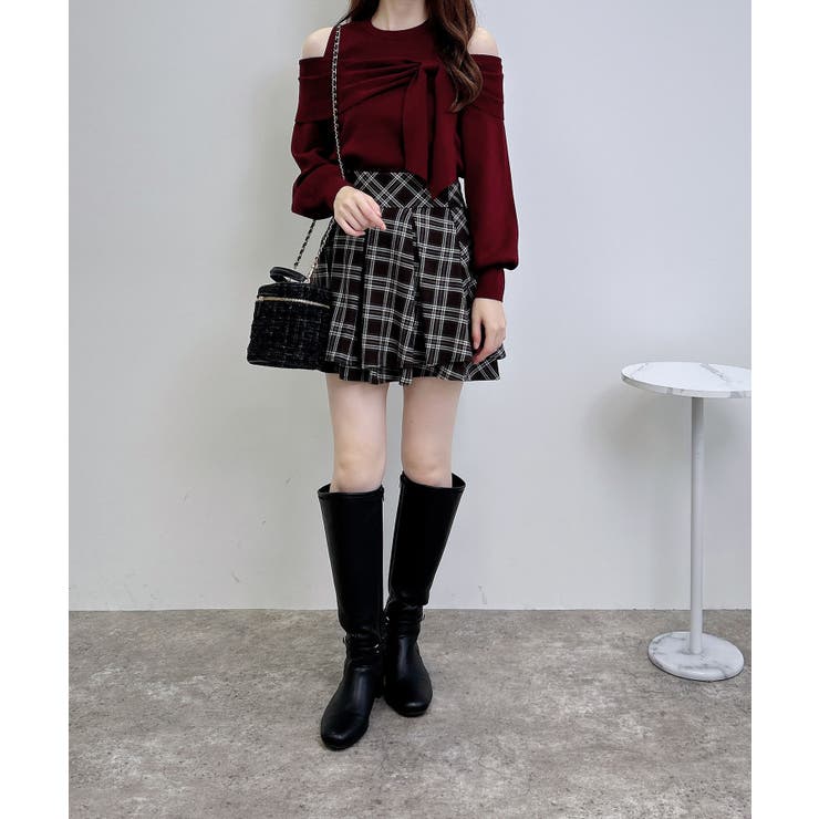 12G肩開きリボンニット | INGNI  | 詳細画像33 