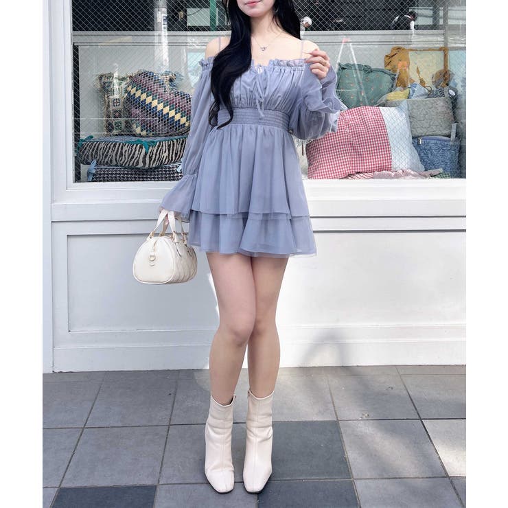 チュールオフショルミニワンピ | INGNI  | 詳細画像20 