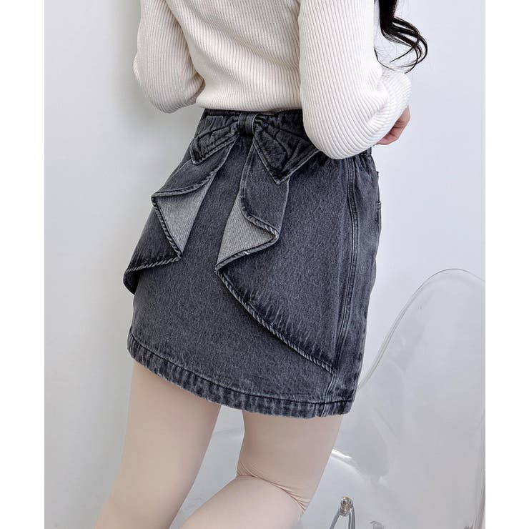 Backリボンデニムタイトミニスカート | INGNI  | 詳細画像9 