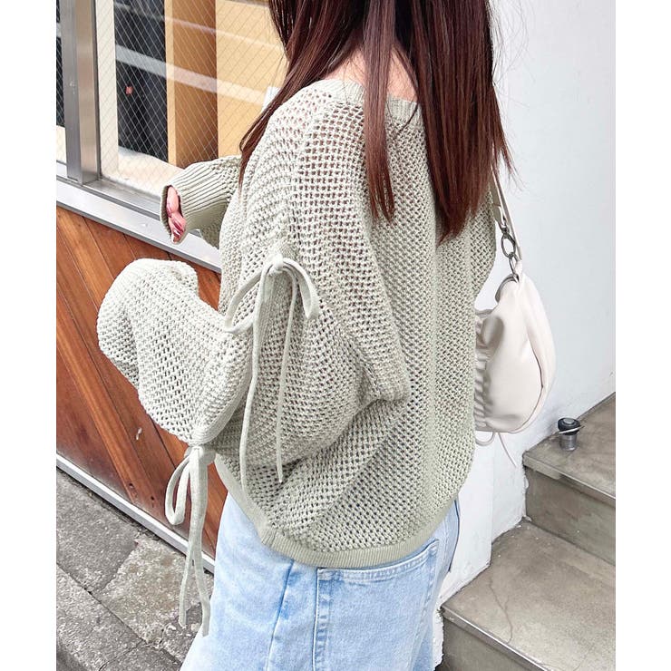 7Gメッシュショルダースリットリボンニット | INGNI  | 詳細画像21 