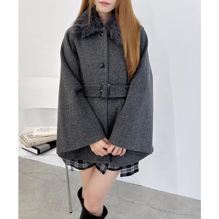 ファー取り外しケープコート | INGNI  | 詳細画像13 