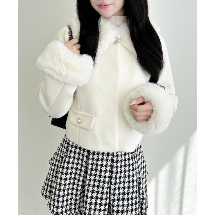 4wayビジューボタンショートコート | INGNI  | 詳細画像6 